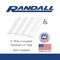 Randall 6' x 6" Wide x 1/4" High Corrugated Threshold 6 FT A-81 - alternate 3